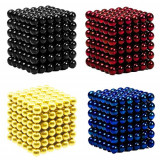 Bile magnetice - Set 216 sfere 5 mm - Neocube, Cube Neo, Buckyballs, Tesla Balls, Magneti Zen