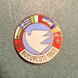 Insigna conferinta balcanica pentru pace Bucuresti 1960