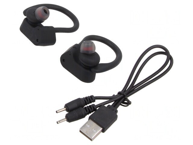 Căști Wireless cu Microfon Negre 20Hz-20kHz 10m 32&Omega; 90mAh