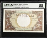 1000 lei 1939 aUNC PMG 55 EPQ