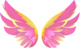 Cumpara ieftin Sticker decorativ, Aripi, Roz, 90 cm, 10356ST, Oem