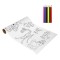 Set De Colorat Animale, 3m, 5 Creioane, Multicolor