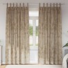 VidaXL Draperie cu perdele 2 pcs Șampanie 225 x 140 cm Catifea 4107745