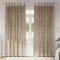 vidaXL Draperie cu perdele 2 pcs Șampanie 225 x 140 cm Catifea 4107745