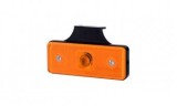 Lampa Laterala Auto Portocalie cu Bec si Suport LO178, 41x110mm, Reflectorizant, Bec W5W