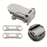 Curea silicon pentru elice dronă DJI Mini 2/2 SE/4K &ndash; Stabilizator și suport protecție elice, culoare gri