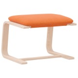 Cumpara ieftin Taburet, galben inchis, 51x41x40 cm, material textil