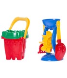 Set Galeata Nisip 5 Piese Copii Peste 3 Ani Plastic Multicolor Jucarie Gradina