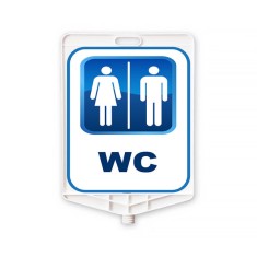 Placă pentru WC din plastic dreptunghiulară pentru bărbați și femei foto