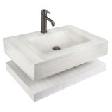 Lavoar suspendat cu raft Rea Apollo Muralto Roma 80