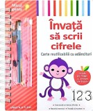 &Icirc;nvață să scrii cifrele. Carte reutilizabilă cu ad&acirc;ncituri - ***