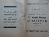 Vieata si acatistul Sf. Marelui Mucenic Dimitrie, isvoritorul de mir, 1935