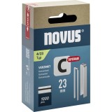 Cleme capse zincate, inguste, tip 4, 23 mm, model C, 1000 buc, Novus 042-0803, STE081600