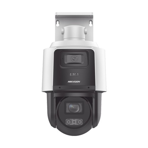 Camera IP PTZ TandemVu, 4MP, zoom optic 4X, IR 40m DarkFighter, WL 30m, PoE+ - HIKVISION DS-2SE3C404MWG-E14-2.8mm SafetyGuard Surveillance