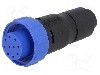 Conector circular, mama, 10 pini, BULGIN - PX0410/10S/6065