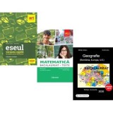 Pachet Bacalaureat 2026. Eseul. Varianta rapida de pregatire, Matematica M2 Profil Stiinte ale naturii. Teste si Geografie Sinteze Teste Rezolvari - L