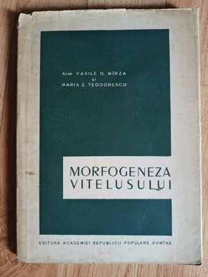 Morfogeneza vitelusului-Vasile D. Mirza, Maria E. Teodorescu foto