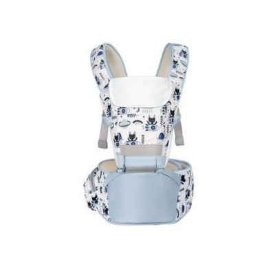 Marsupiu bebe ergonomic 6 in 1 cu scaunel-bleu foto