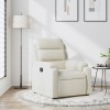 VidaXL Fotoliu rabatabil, crem, catifea 373509