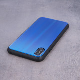 Husa Gradient Glass Darck Blue Samsung Galaxy A42, Albastru