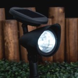 Felinar Solar Proiector, LED Alb, 32cm, Plastic, Negru, Oem