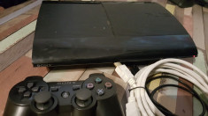 PS 3 playstation 3 Sony PS3 ultra slim MODATA + 55 jocuri foto