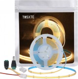 Rola cu banda LED Twsxte, 480 LED-uri pe metru, plastic, 3000k, alb cald, 2 m