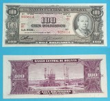 Bolivia 100 Bolivianos 1945 &#039;Villarroel&#039; UNC serie: B1 825614 p#147
