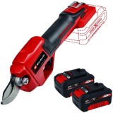 Einhell GE-LS 18 Li PXC + Twinpack - Foarfeca pentru crengi 28 mm + Set 2 acumulatori Li-Ion 18 V 4 Ah