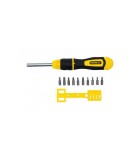 Surubelnita magnetica cu clichet +10 varfuri 0-68-010 Stanley