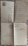 Certificat eliberat de Primaria Comunei Poeana (Poiana), Prahova, angajat Astra Romana, 1911