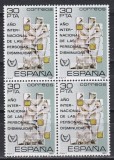 Spania 1981 - Anul internațional al persoanelor cu handicap, Bloc de 4, MNH, Nestampilat