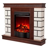 Semineu electric Nazarii mini &amp; Corsica, 1500W, Telecomanda, efect 3D, Art Flame