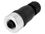 Mufă M12 4 PIN mamă pe cablu IP67, MOLEX
