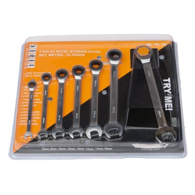 Set 7 chei fixe 8-19mm RealParts combinate , cu clichet AutoDrive ProParts foto