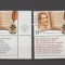 ROMANIA 2025 MIHAI EMINESCU 2 serii de 1 timbru cu tabsuri diferite (limba engleza) LP.2499 MNH