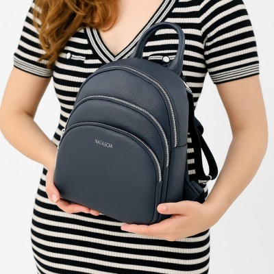 Rucsac dama cu multiple compartimente, Casual, Piele Ecologica, Natascia Serene, 30x25x10 cm foto