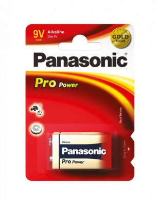 Baterie Panasonic Pro Power 9V 6LF22 6LR61 alcalina 6LF22PPG/1BP set 1 buc. foto