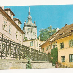 RF11 -Carte Postala- Sighisoara, vedere spre cetate, necirculata 1974