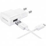 Samsung &Icirc;ncărcător rapid de călătorie 2000mAh incl. Cablu de date USB alb EP-TA20EWE ECB-DU4EWE