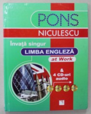 INVATA SINGUR LIMBA ENGLEZA AT WORK de DAVID HEITLER , 2008 , LIPSA CD - URI *