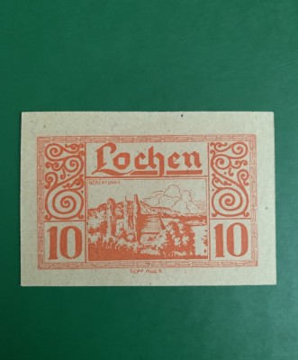 Bancnota Notgeld 10 heller 31 decembrie 1920 foto