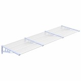 Cumpara ieftin Copertina de usa, gri si transparent, 297,5x90 cm, policarbonat