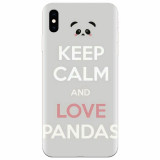 Husa silicon pentru Apple Iphone X, Panda Phone