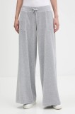 Juicy Couture pantaloni de trening din velur culoarea gri, melanj, JCBBJ225803