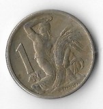 Moneda 1 koruna 1946 - Cehoslovacia