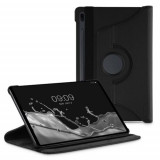 Husa 360&deg; pentru tableta Samsung Galaxy Tab S7 FE, Kwmobile, Negru, Piele ecologica, 55441.01