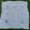 Fata de masa marcata pentru lucru manual model cusatura in cruciulita, 85cm x 83cm