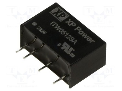 Convertor DC/DC 1W XP POWER 4,5-9VDC la 12VDC 83mA SIP foto