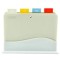 Set 4 tocătoare cu suport, plastic, multicolor, 33.6x9.2 cm